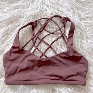 Pink lululemon bra, size 4
